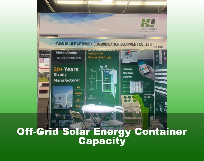 Off-Grid Solar Energy Container Capacity
